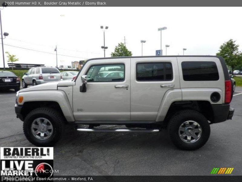 Boulder Gray Metallic / Ebony Black 2008 Hummer H3 X