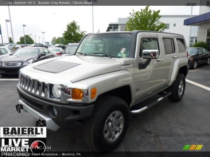 Boulder Gray Metallic / Ebony Black 2008 Hummer H3 X