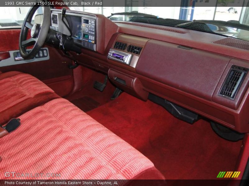  1993 Sierra 1500 SLE Regular Cab Red Interior