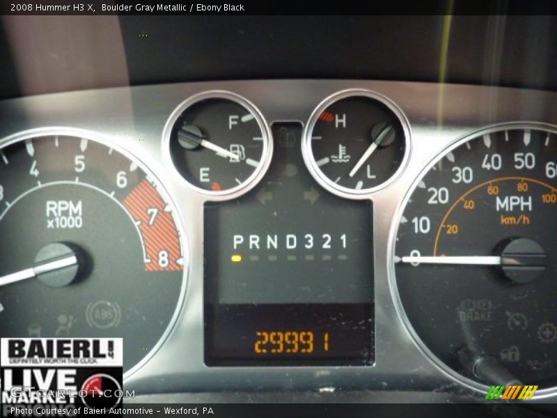 Boulder Gray Metallic / Ebony Black 2008 Hummer H3 X