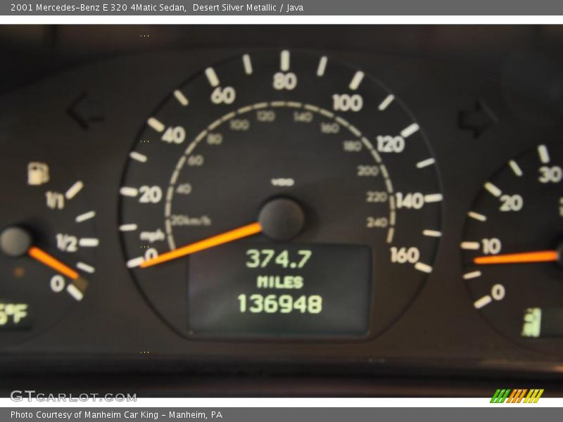 Desert Silver Metallic / Java 2001 Mercedes-Benz E 320 4Matic Sedan