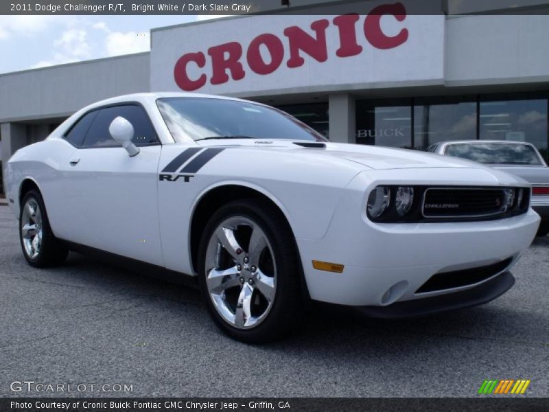 Bright White / Dark Slate Gray 2011 Dodge Challenger R/T