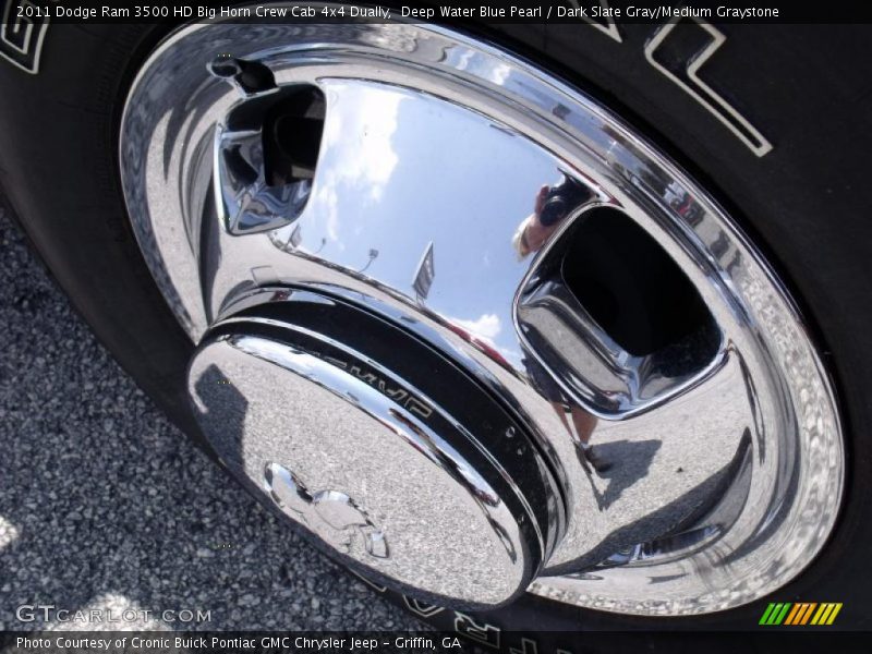 Deep Water Blue Pearl / Dark Slate Gray/Medium Graystone 2011 Dodge Ram 3500 HD Big Horn Crew Cab 4x4 Dually