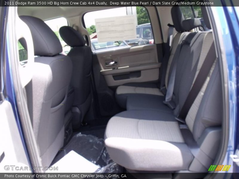 Deep Water Blue Pearl / Dark Slate Gray/Medium Graystone 2011 Dodge Ram 3500 HD Big Horn Crew Cab 4x4 Dually
