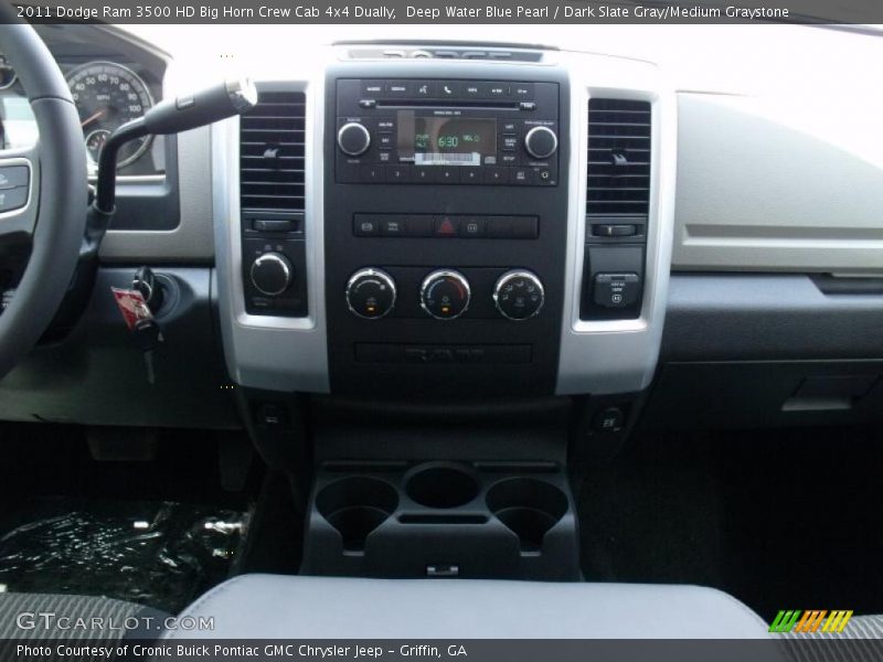 Deep Water Blue Pearl / Dark Slate Gray/Medium Graystone 2011 Dodge Ram 3500 HD Big Horn Crew Cab 4x4 Dually