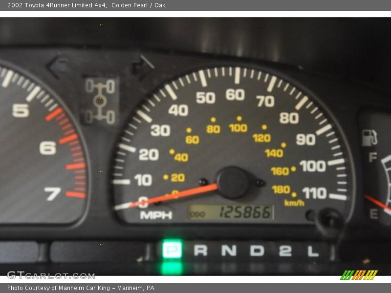 Golden Pearl / Oak 2002 Toyota 4Runner Limited 4x4