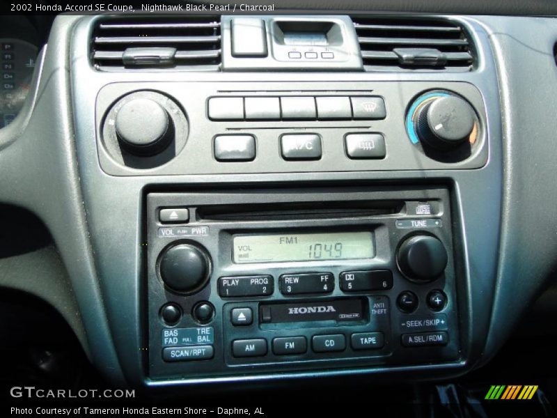 Nighthawk Black Pearl / Charcoal 2002 Honda Accord SE Coupe