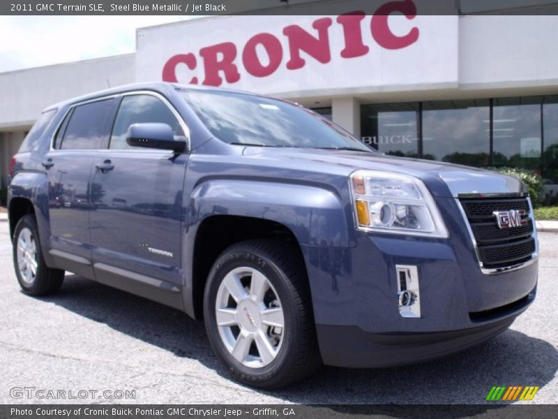 Steel Blue Metallic / Jet Black 2011 GMC Terrain SLE