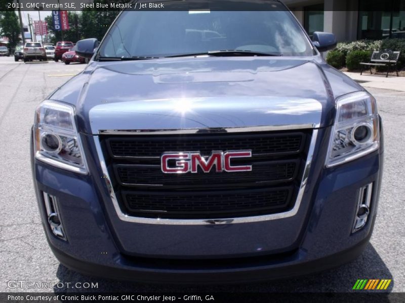 Steel Blue Metallic / Jet Black 2011 GMC Terrain SLE