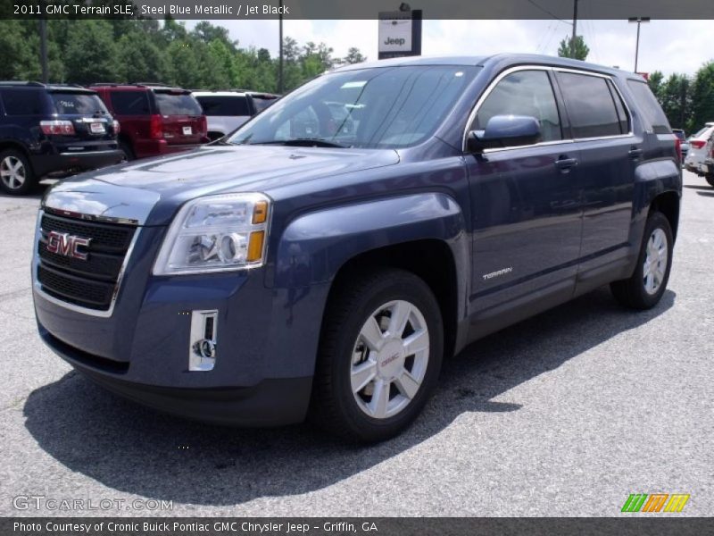 Steel Blue Metallic / Jet Black 2011 GMC Terrain SLE