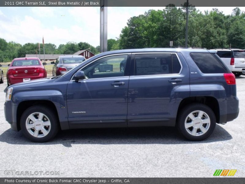 Steel Blue Metallic / Jet Black 2011 GMC Terrain SLE