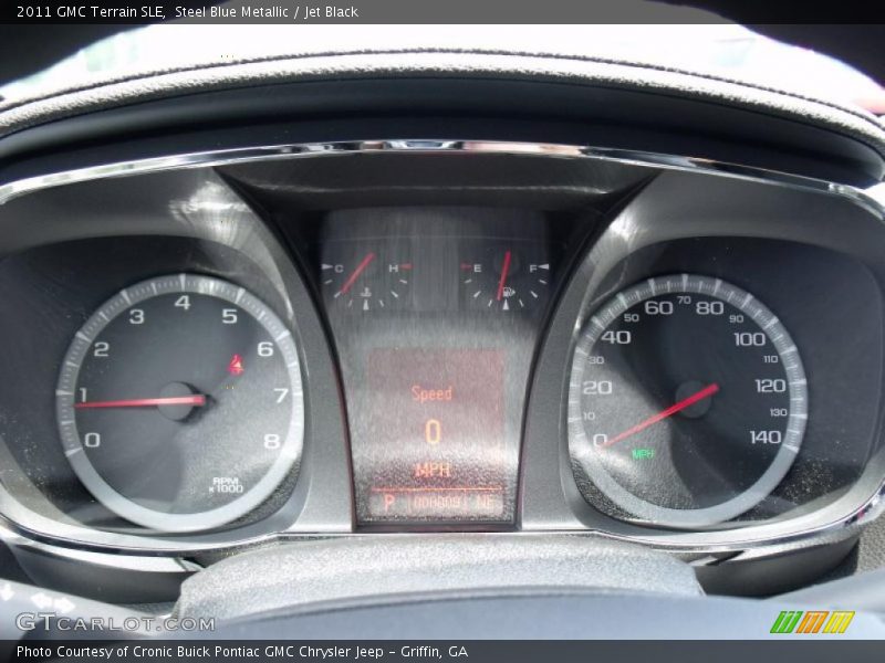 Steel Blue Metallic / Jet Black 2011 GMC Terrain SLE