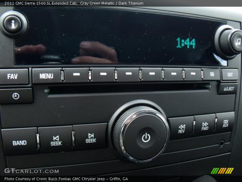 Gray Green Metallic / Dark Titanium 2011 GMC Sierra 1500 SL Extended Cab