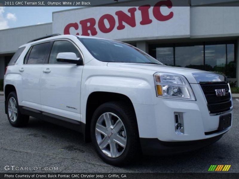 Olympic White / Jet Black 2011 GMC Terrain SLE