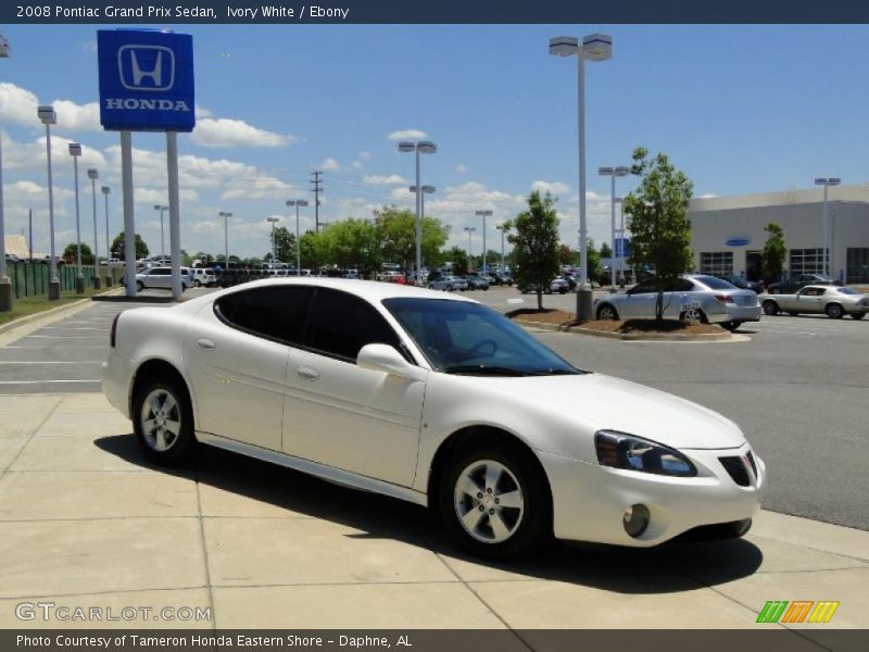 Ivory White / Ebony 2008 Pontiac Grand Prix Sedan