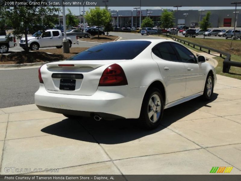 Ivory White / Ebony 2008 Pontiac Grand Prix Sedan