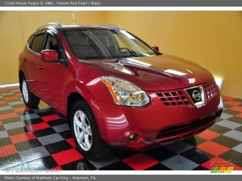 Venom Red Pearl / Black 2008 Nissan Rogue SL AWD