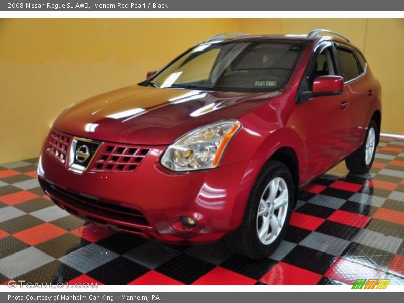 Venom Red Pearl / Black 2008 Nissan Rogue SL AWD