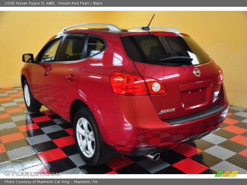 Venom Red Pearl / Black 2008 Nissan Rogue SL AWD