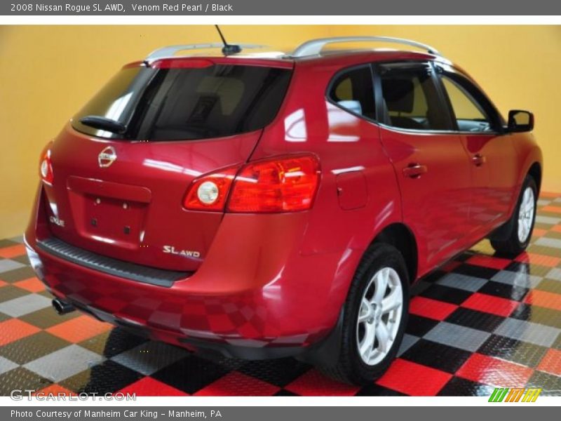 Venom Red Pearl / Black 2008 Nissan Rogue SL AWD