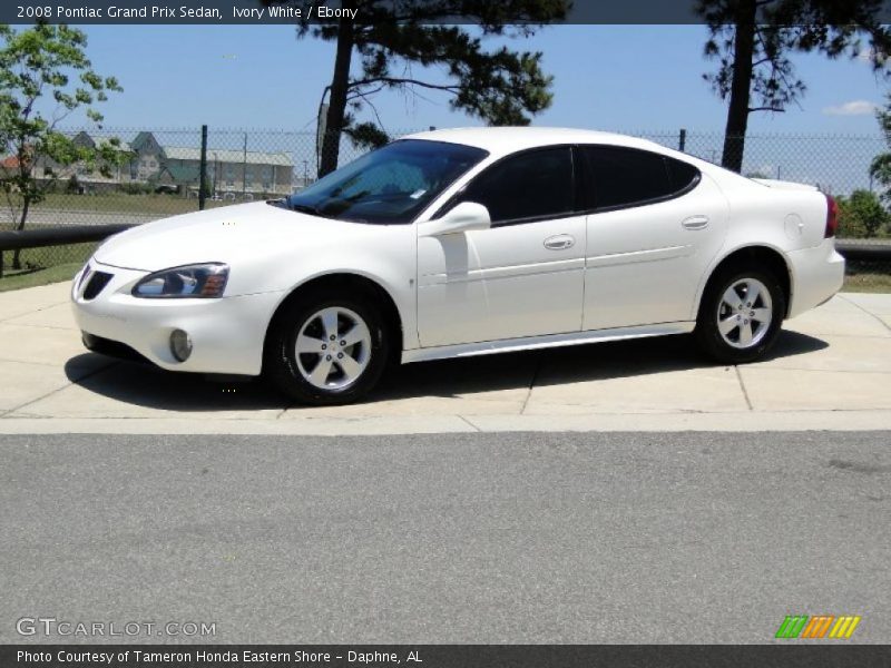 Ivory White / Ebony 2008 Pontiac Grand Prix Sedan