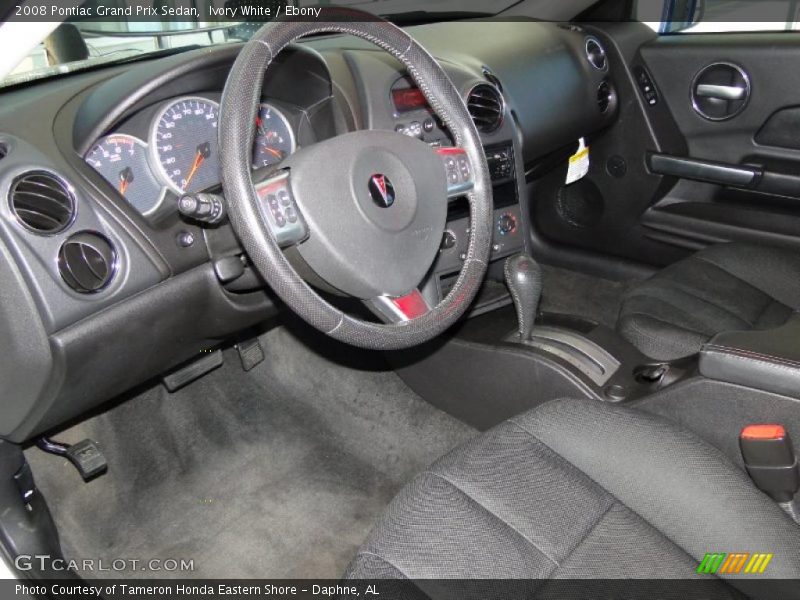 Ivory White / Ebony 2008 Pontiac Grand Prix Sedan