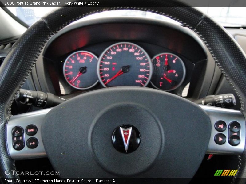 Ivory White / Ebony 2008 Pontiac Grand Prix Sedan