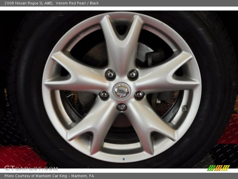 Venom Red Pearl / Black 2008 Nissan Rogue SL AWD