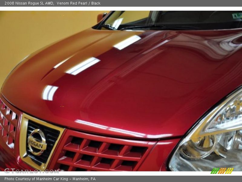Venom Red Pearl / Black 2008 Nissan Rogue SL AWD