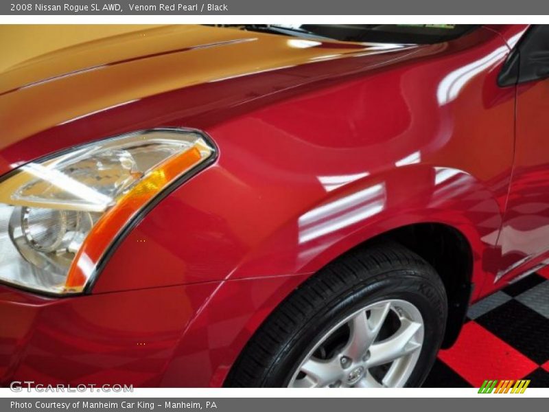 Venom Red Pearl / Black 2008 Nissan Rogue SL AWD