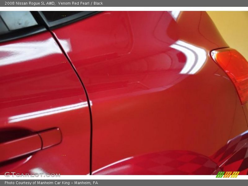 Venom Red Pearl / Black 2008 Nissan Rogue SL AWD