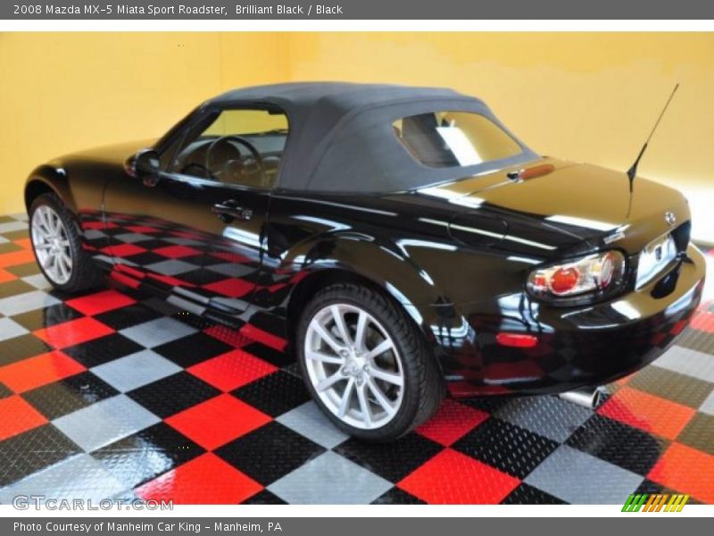 Brilliant Black / Black 2008 Mazda MX-5 Miata Sport Roadster