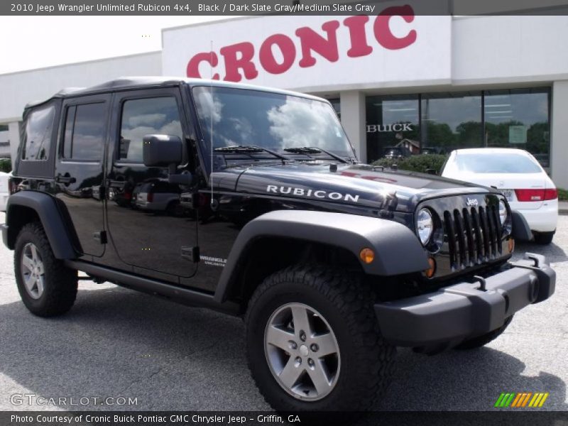 Black / Dark Slate Gray/Medium Slate Gray 2010 Jeep Wrangler Unlimited Rubicon 4x4