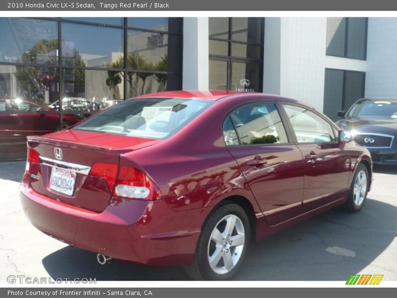 Tango Red Pearl / Black 2010 Honda Civic LX-S Sedan