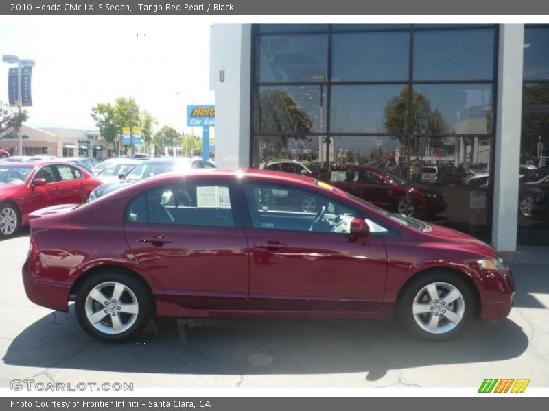 Tango Red Pearl / Black 2010 Honda Civic LX-S Sedan