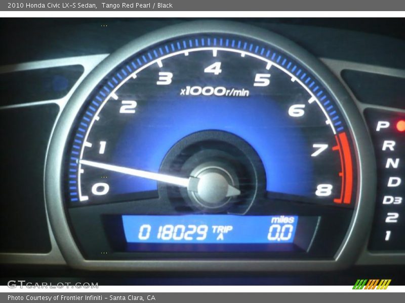 Tango Red Pearl / Black 2010 Honda Civic LX-S Sedan