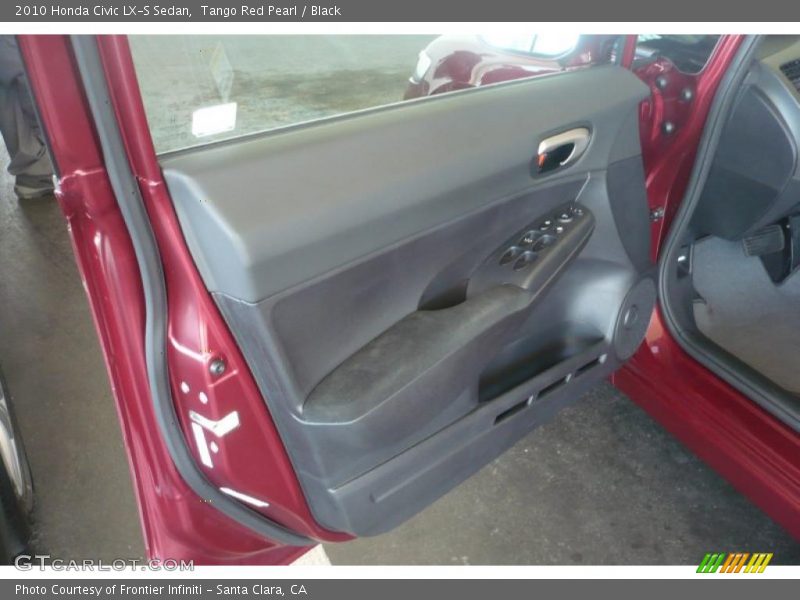 Tango Red Pearl / Black 2010 Honda Civic LX-S Sedan
