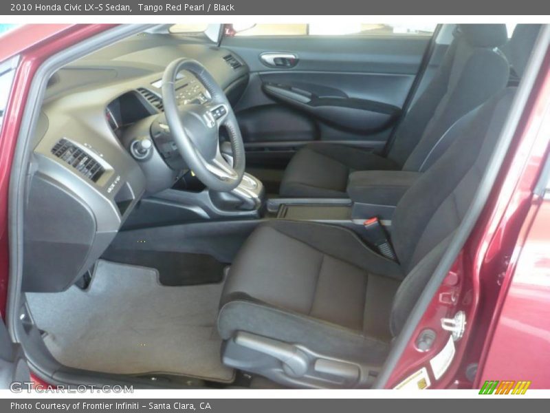  2010 Civic LX-S Sedan Black Interior