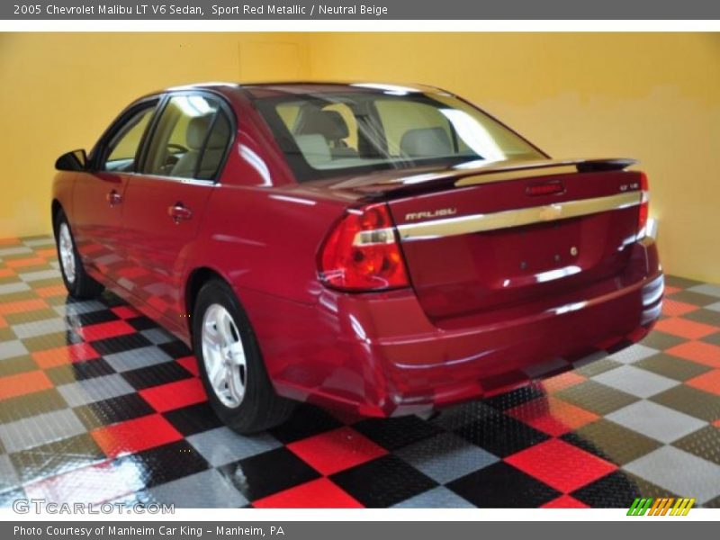 Sport Red Metallic / Neutral Beige 2005 Chevrolet Malibu LT V6 Sedan