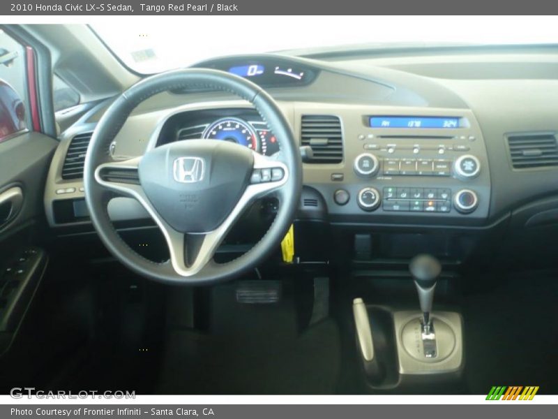 Tango Red Pearl / Black 2010 Honda Civic LX-S Sedan