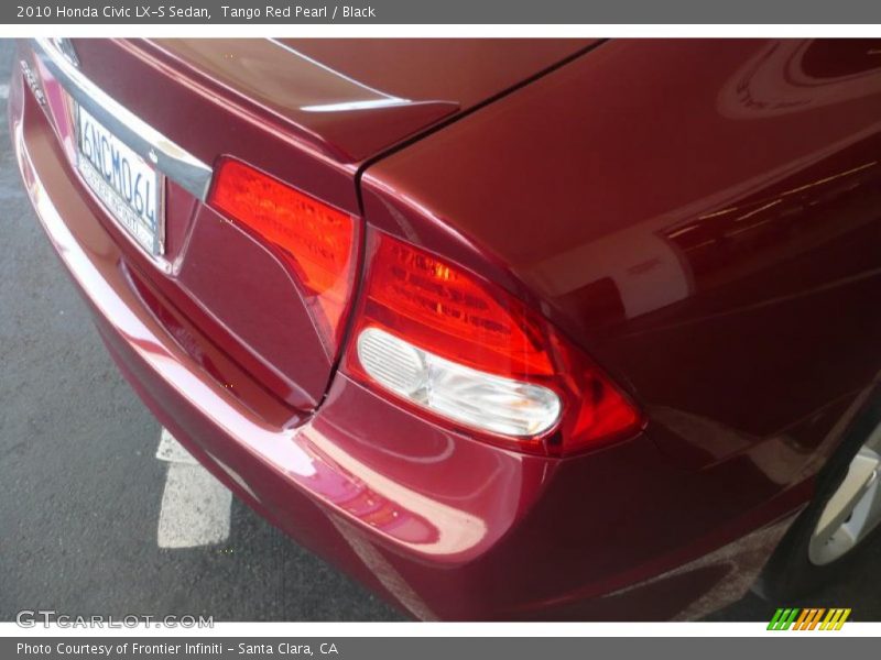 Tango Red Pearl / Black 2010 Honda Civic LX-S Sedan