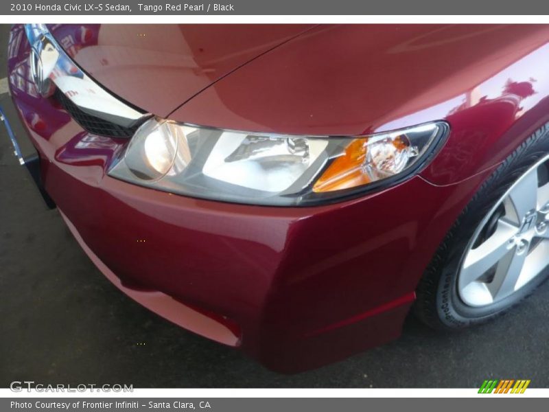 Tango Red Pearl / Black 2010 Honda Civic LX-S Sedan