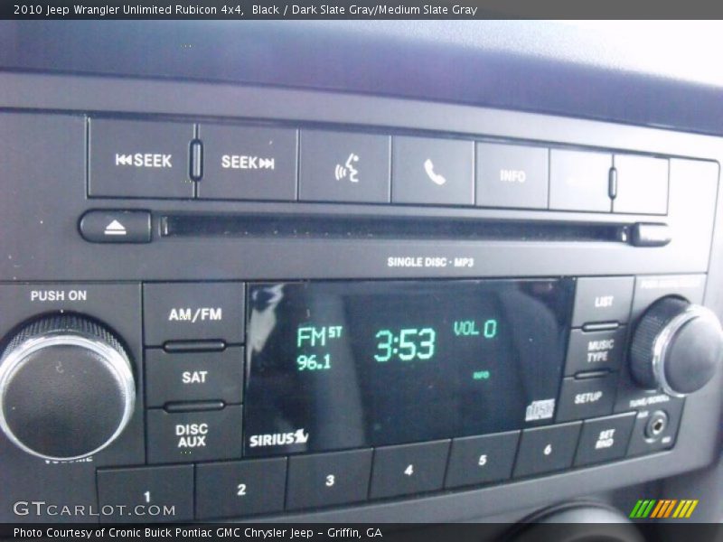 Black / Dark Slate Gray/Medium Slate Gray 2010 Jeep Wrangler Unlimited Rubicon 4x4