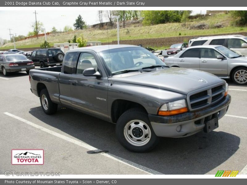 Graphite Gray Pearl Metallic / Dark Slate Gray 2001 Dodge Dakota Club Cab