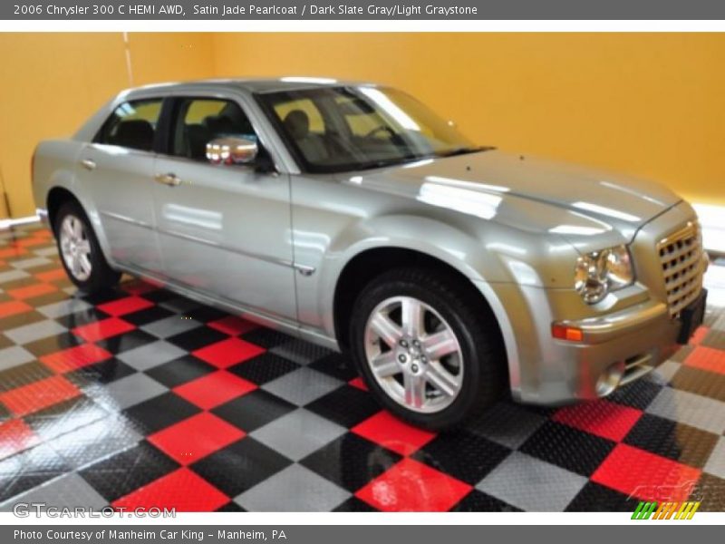Satin Jade Pearlcoat / Dark Slate Gray/Light Graystone 2006 Chrysler 300 C HEMI AWD