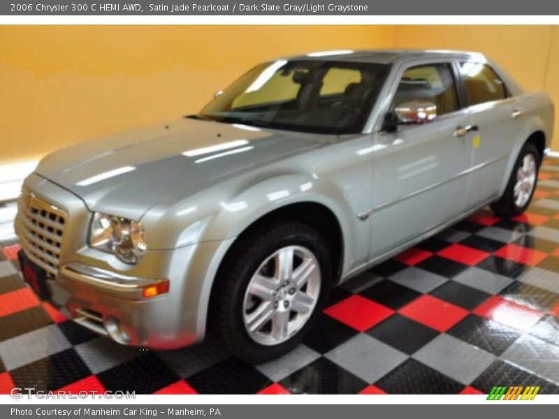 Satin Jade Pearlcoat / Dark Slate Gray/Light Graystone 2006 Chrysler 300 C HEMI AWD