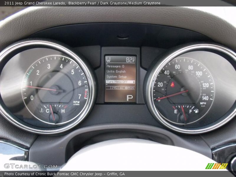 Blackberry Pearl / Dark Graystone/Medium Graystone 2011 Jeep Grand Cherokee Laredo