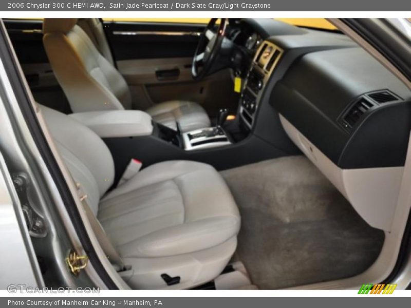 Satin Jade Pearlcoat / Dark Slate Gray/Light Graystone 2006 Chrysler 300 C HEMI AWD