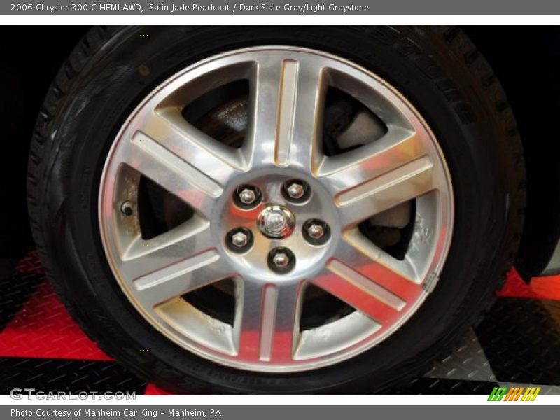 Satin Jade Pearlcoat / Dark Slate Gray/Light Graystone 2006 Chrysler 300 C HEMI AWD