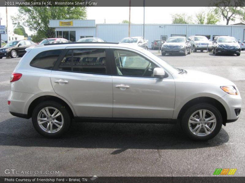 Moonstone Silver / Gray 2011 Hyundai Santa Fe SE